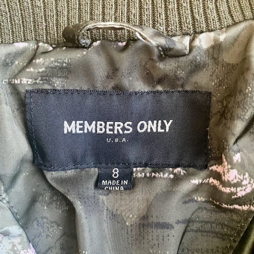 Kids Members Only Camo Style Jacket